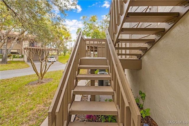 view of staircase