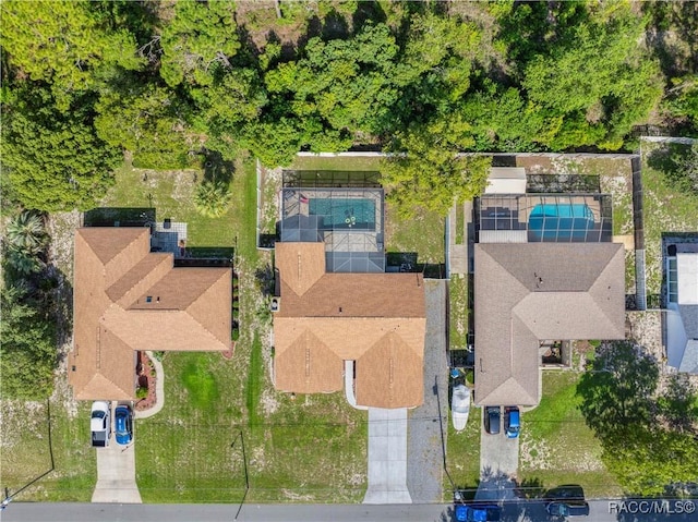3085 Greynolds Ave, Spring Hill, FL 34608 - bird's eye view of a pool area