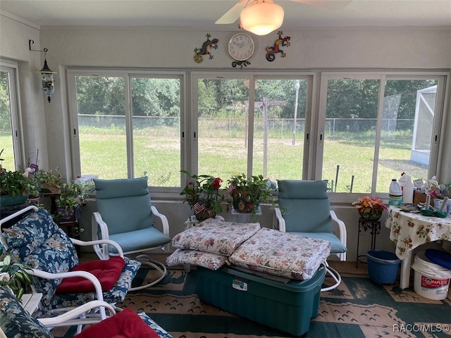 view of sunroom / solarium