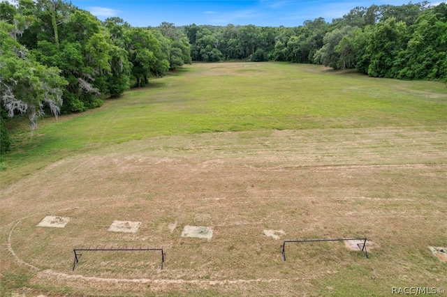 aerial view featuring a rural view