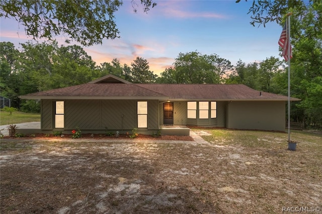 view of ranch-style house