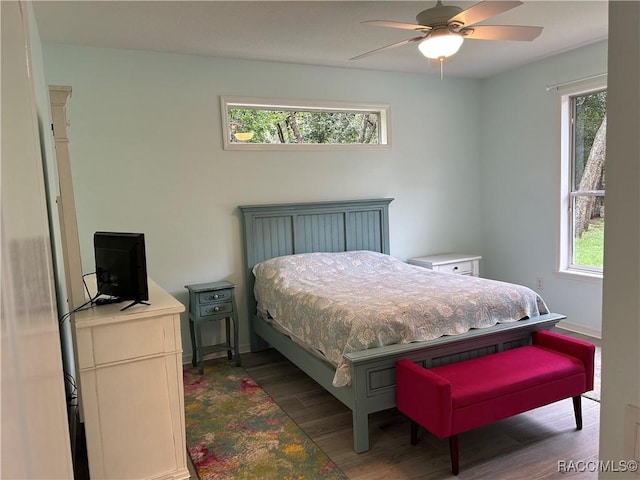 5774 N Lamp Post Dr, Beverly Hills, FL 34465 - bedroom featuring multiple windows and wood finished floors