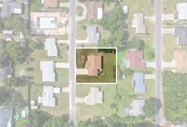 732 Wharton Ter, Inverness, FL 34450 - view of property location featuring property parcel outlined and nearby suburban area