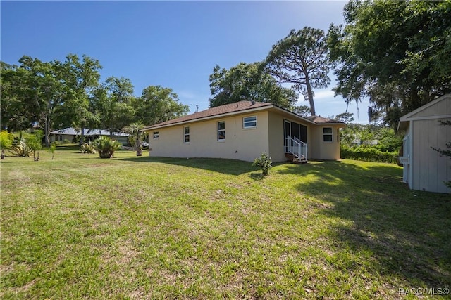 604 Morse St, Inverness, FL 34452 - view of green lawn featuring entry steps