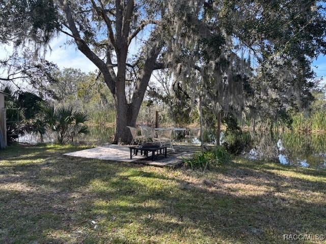 view of yard featuring a patio