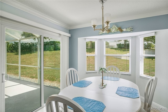 795 W Toucan Loop, Hernando, FL 34442 - dining room with a chandelier and crown molding