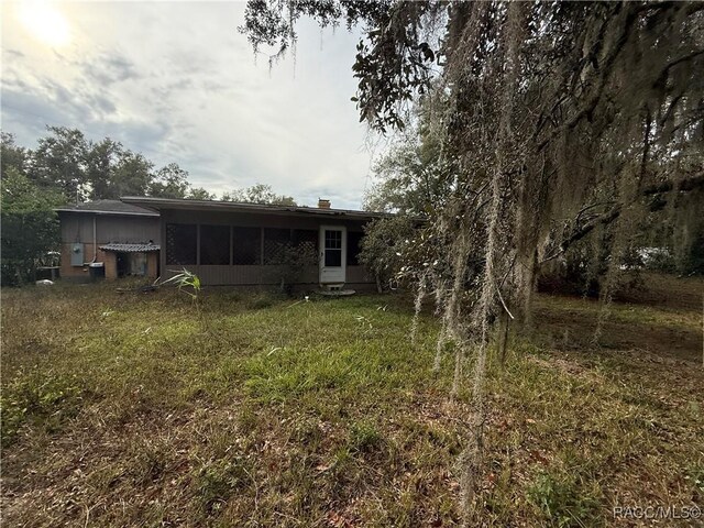 view of back of property