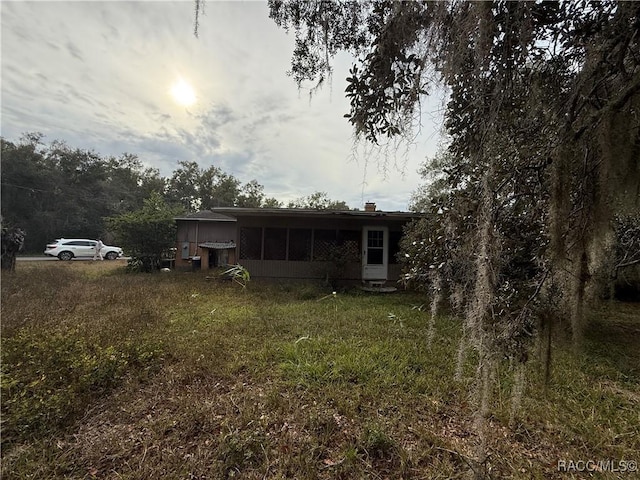 view of back of property