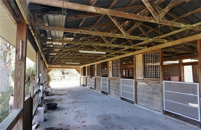 view of stable