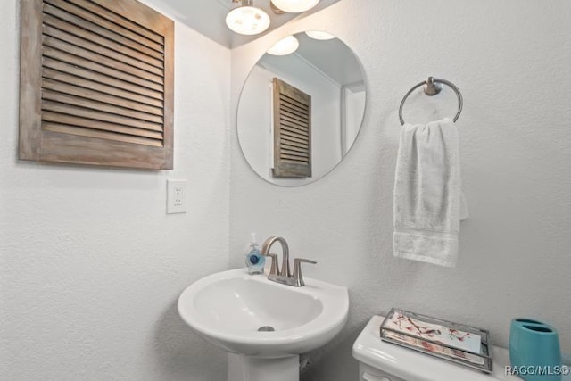 10684 W Halls River Rd Unit 2, Homosassa, FL 34448 - bathroom with a sink and a textured wall