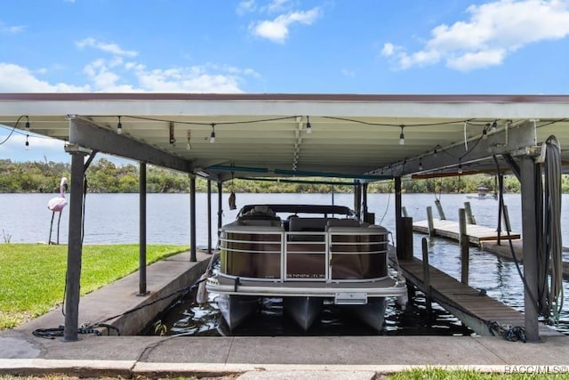 10684 W Halls River Rd Unit 2, Homosassa, FL 34448 - dock with boat lift and a water view