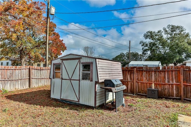 view of outdoor structure