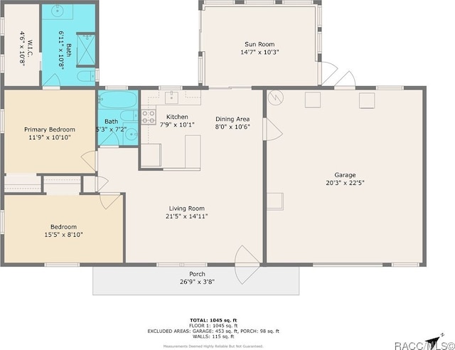 8 S Columbus St, Beverly Hills, FL 34465 - view of floor plan / room layout