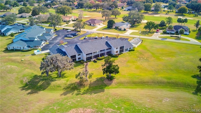 bird's eye view with a residential view