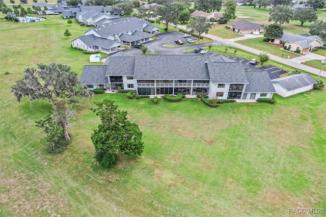 aerial view featuring a residential view