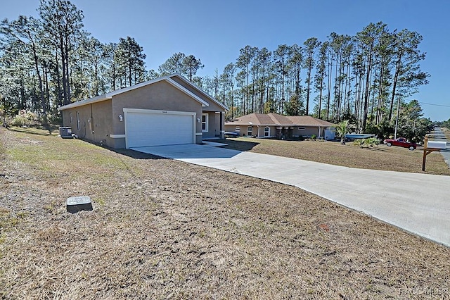 view of home's exterior with central AC unit