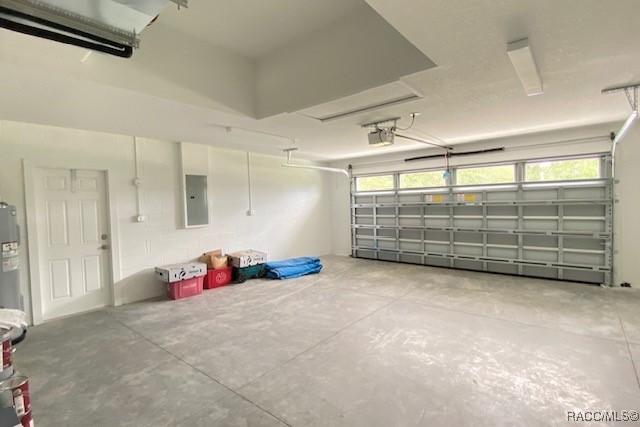 653 E Connecticut Ln, Hernando, FL 34442 - garage featuring electric panel and a garage door opener