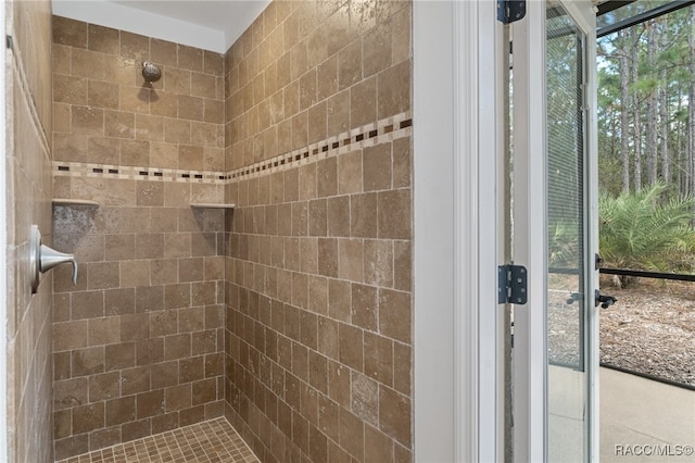 full bathroom with walk in shower