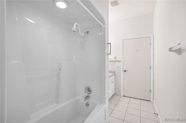 1868 W Shanelle Path, Lecanto, FL 34461 - full bathroom featuring tile patterned flooring, bathing tub / shower combination, and vanity