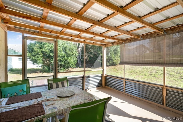 view of sunroom / solarium