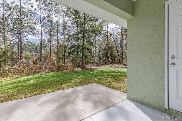9459 N Camel Dr, Citrus Springs, FL 34434 - view of grassy yard with a patio area