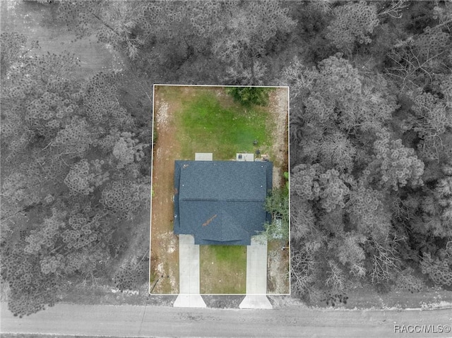 9459 N Camel Dr, Citrus Springs, FL 34434 - view from above of property with property boundaries highlighted