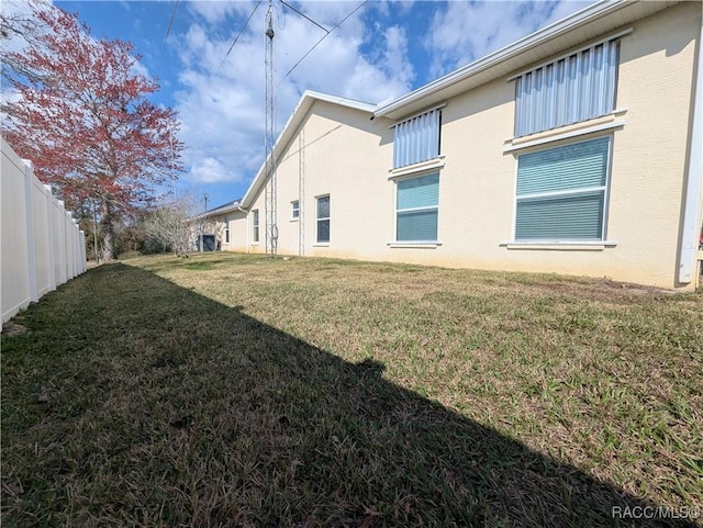 exterior space with a lawn