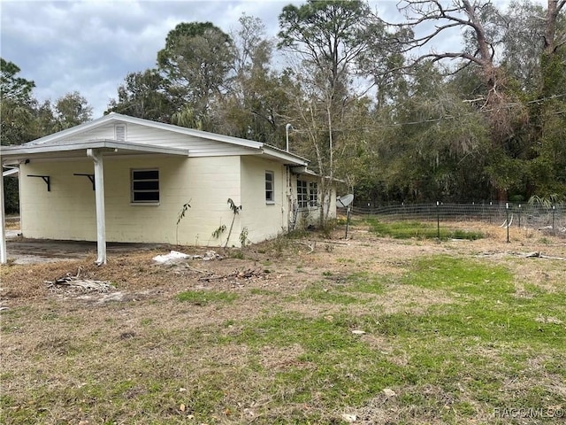 view of property exterior