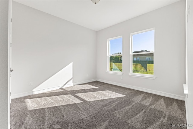 view of carpeted empty room