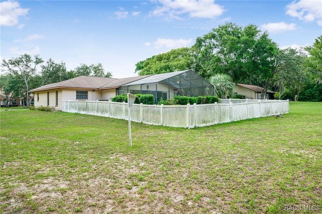 262 N Indianapolis Ave, Hernando, FL 34442 - view of yard with a lanai