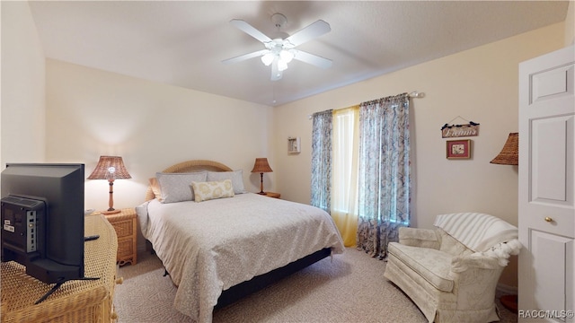 4690 W Tomahawk Dr, Beverly Hills, FL 34465 - bedroom featuring carpet and a ceiling fan