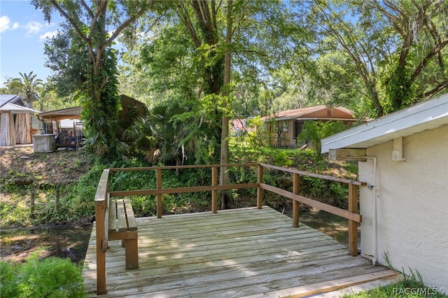 view of wooden terrace