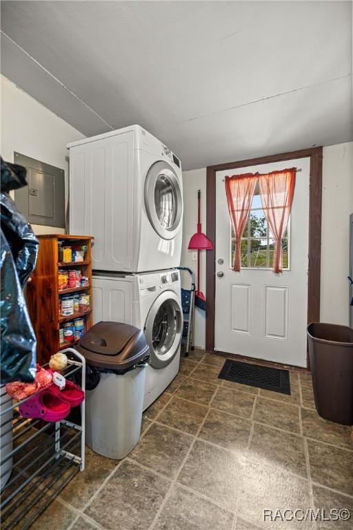 22535 SW 117th St, Dunnellon, FL 34431 - laundry area with estacked washer and dryer