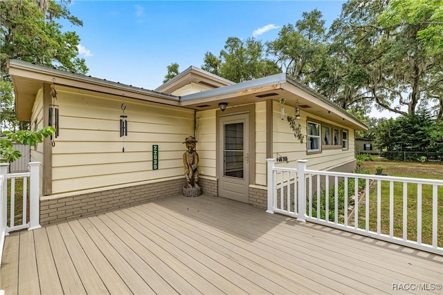 22535 SW 117th St, Dunnellon, FL 34431 - view of wooden terrace