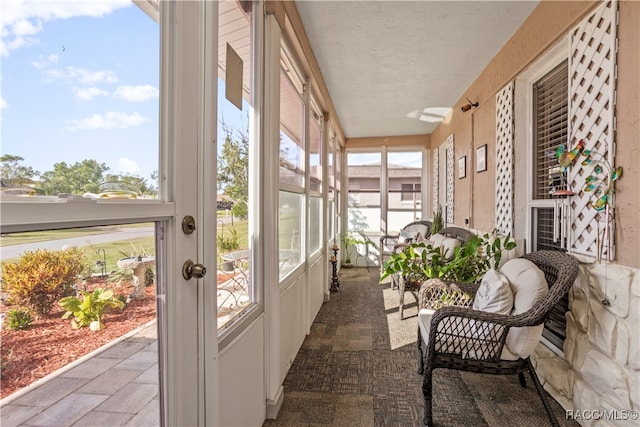 view of sunroom / solarium