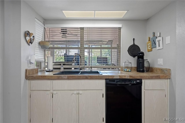 483 N Turkey Pine Loop, Lecanto, FL 34461 - kitchen featuring light countertops, dishwasher, and a sink