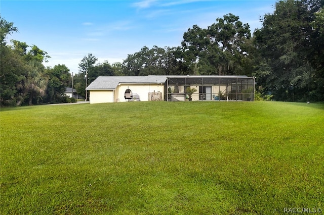 exterior space featuring a lanai