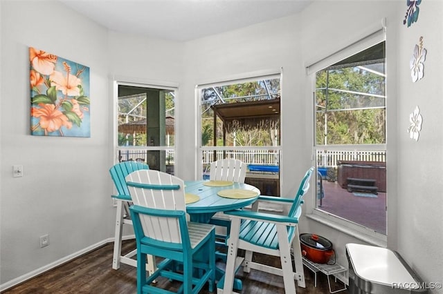 view of sunroom / solarium