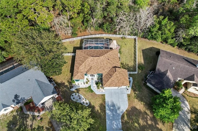 birds eye view of property