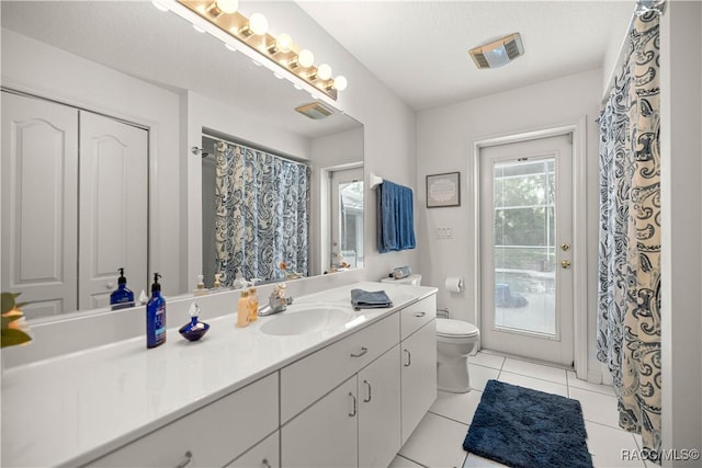 2 Nancy Pkwy, Yankeetown, FL 34498 - bathroom with vanity, tile patterned flooring, and a shower with shower curtain