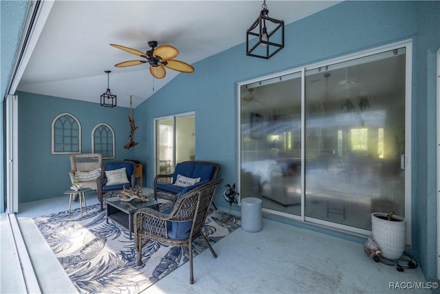 2 Nancy Pkwy, Yankeetown, FL 34498 - view of patio featuring ceiling fan and an outdoor hangout area