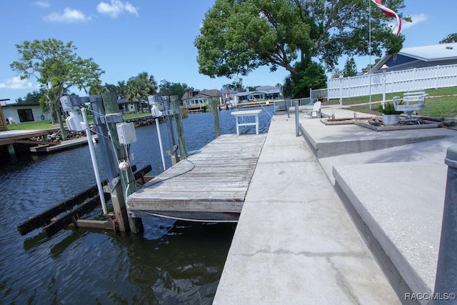 1930 NW 18th St, Crystal River, FL 34428 - dock area featuring boat lift, a water view, and a residential view