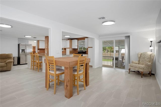 view of dining area