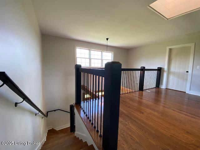300 Sadie Ln, Bardstown, KY 40004 - staircase with wood finished floors and baseboards