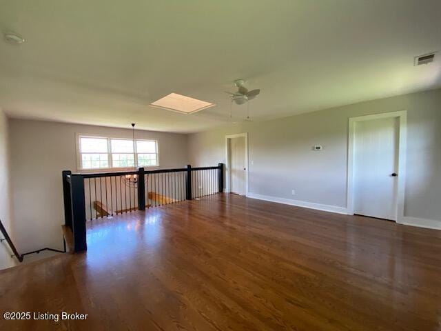 300 Sadie Ln, Bardstown, KY 40004 - unfurnished room with wood finished floors, baseboards, and ceiling fan