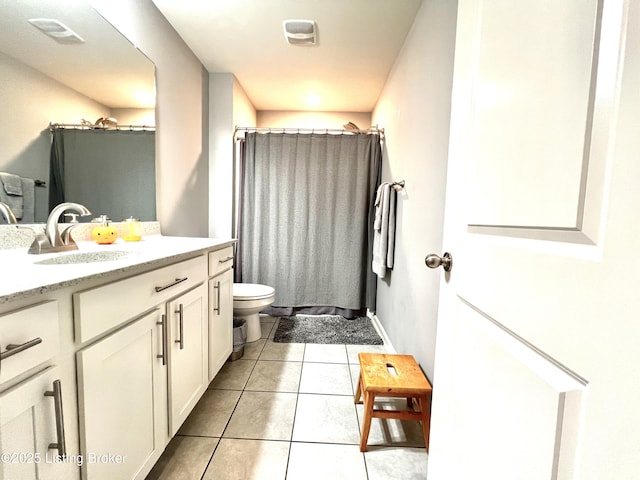 12023 Cascade Falls Trl, Louisville, KY 40229 - full bath featuring vanity, tile patterned floors, and a shower with curtain