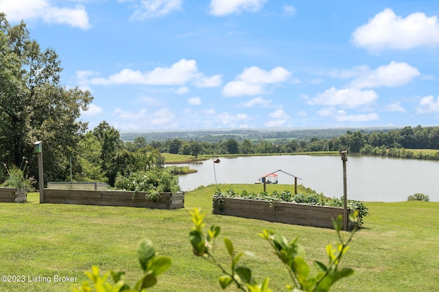 view of property view of water