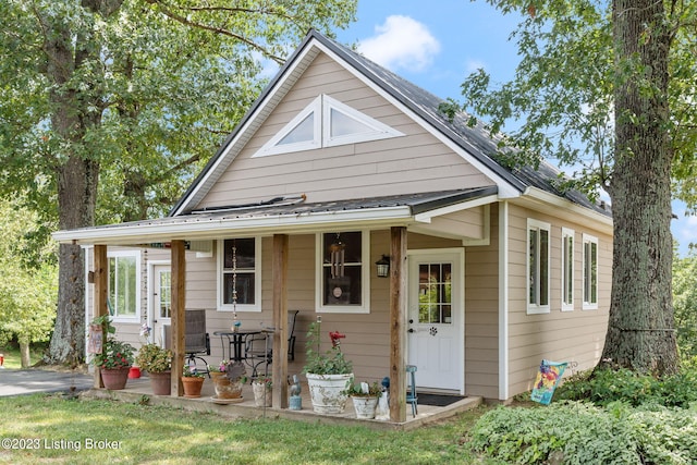 view of bungalow-style home