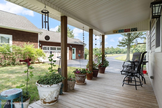 view of deck