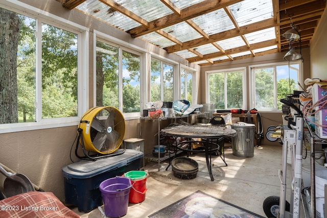 view of sunroom / solarium